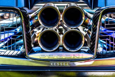 Carshooting, Pagani, vor dem Kempinski von St. Moritz in der Schweiz